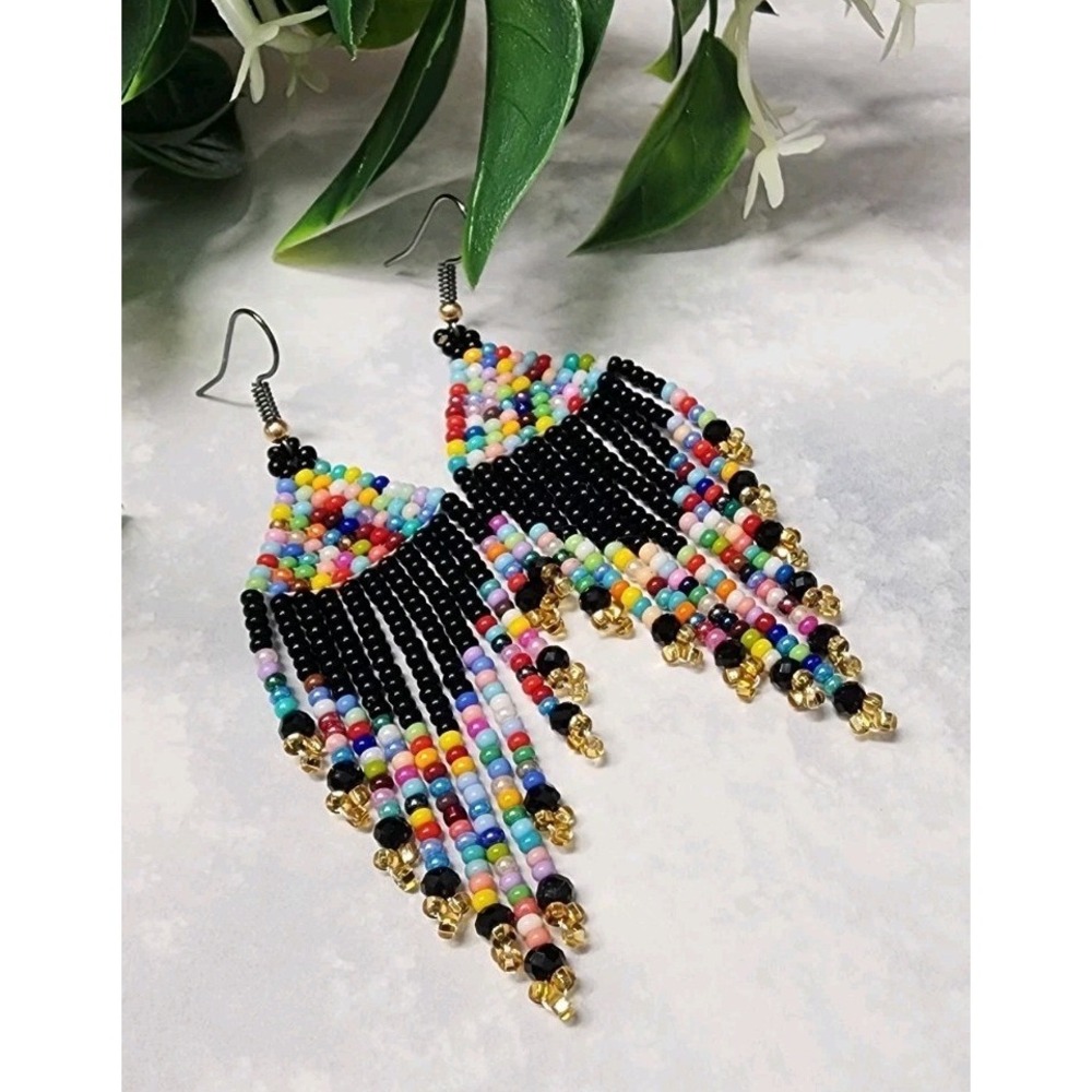 Multicolor Women's Beaded Earrings